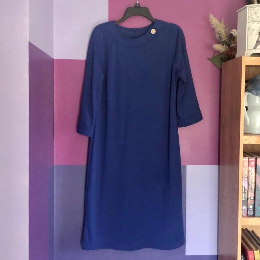 Blue Sheath Dress
